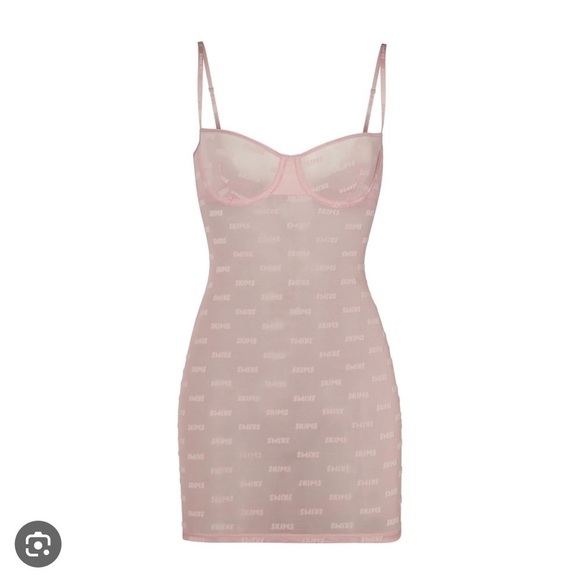 Skims Logo Velour, Shimmy Dress - Picture 2 of 12